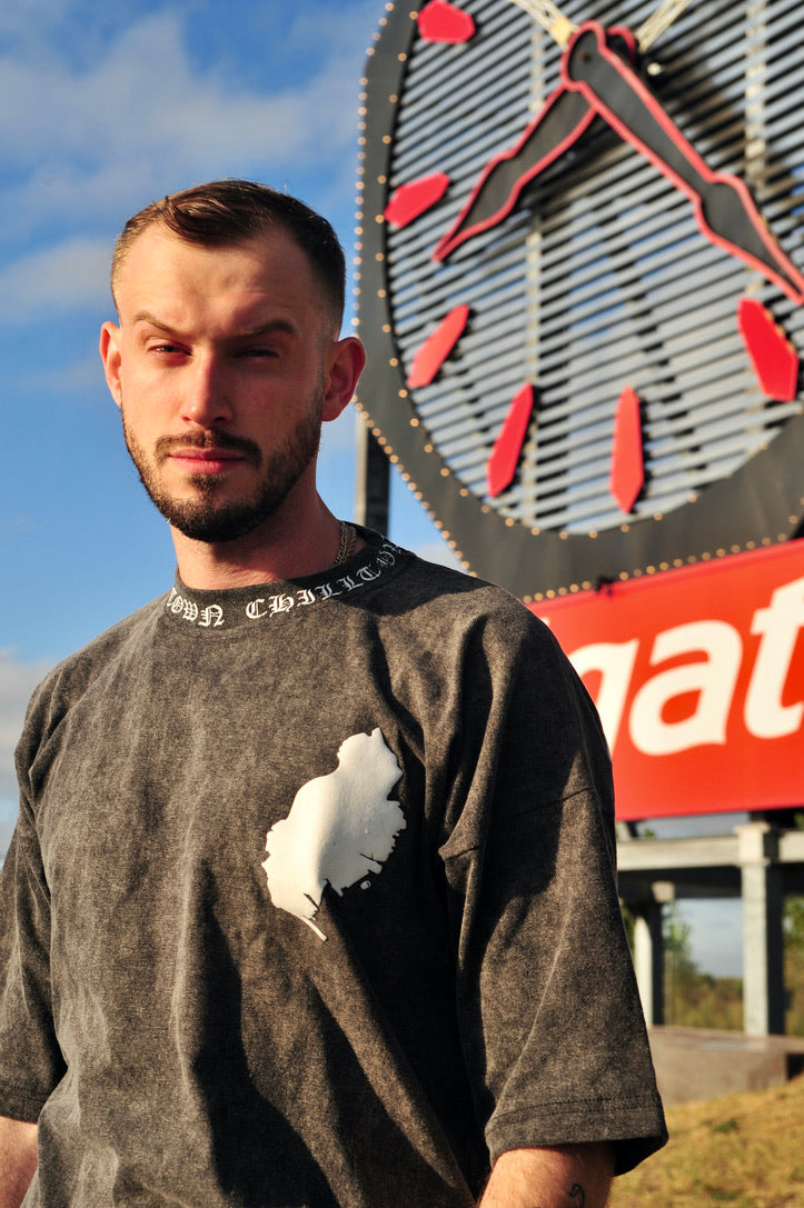 CHILLTOWN Acid Wash Shirt